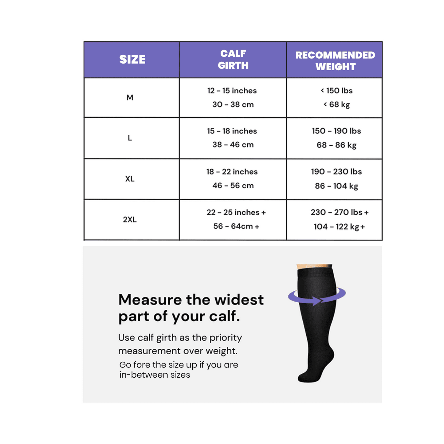 Pandore™ Wide Compression Socks