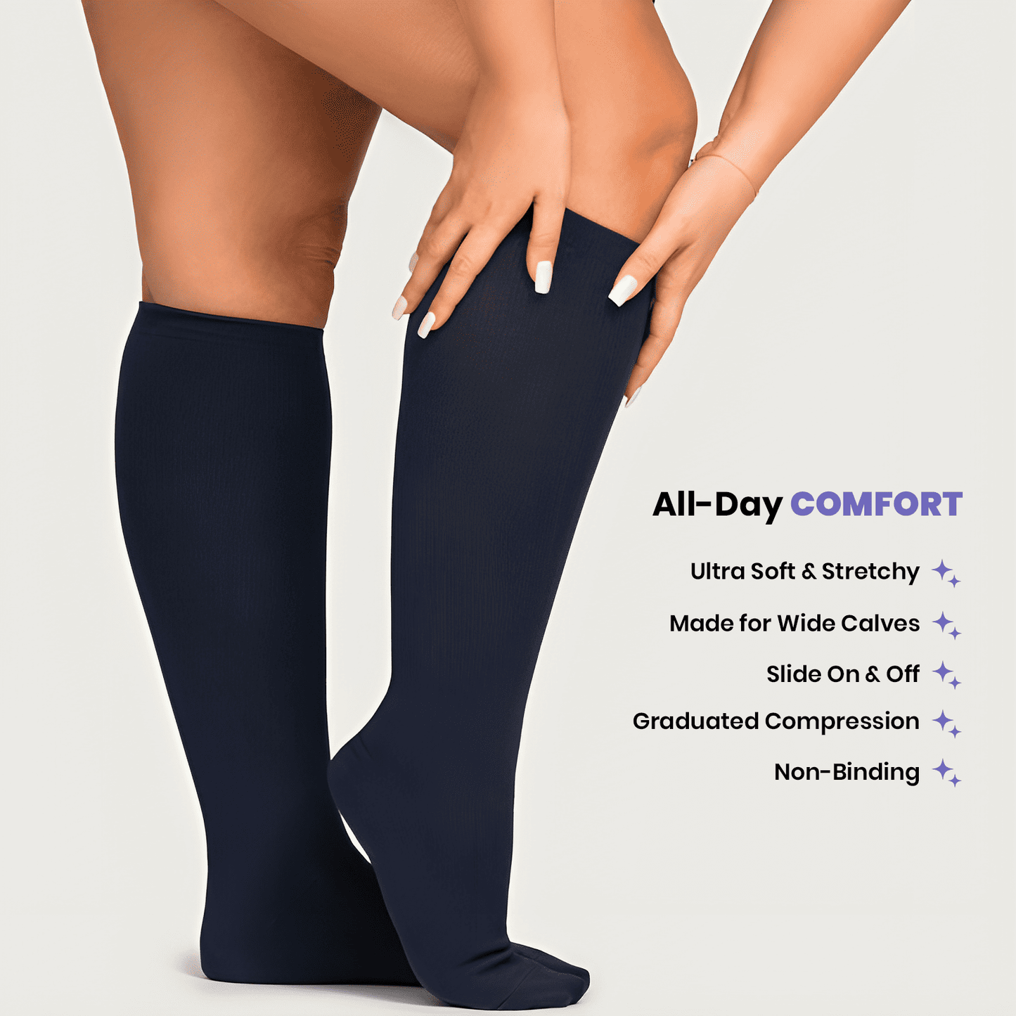 Pandore™ Wide Compression Socks