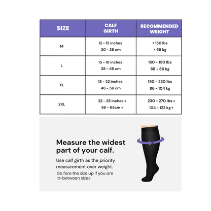 Pandore™ Wide Compression Socks